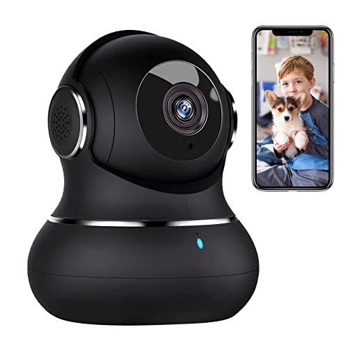 Little elf Überwachungskamera, [2022 Neu] Babyphone mit Kamera mit Bewegungserkennung, Nachtsicht,...