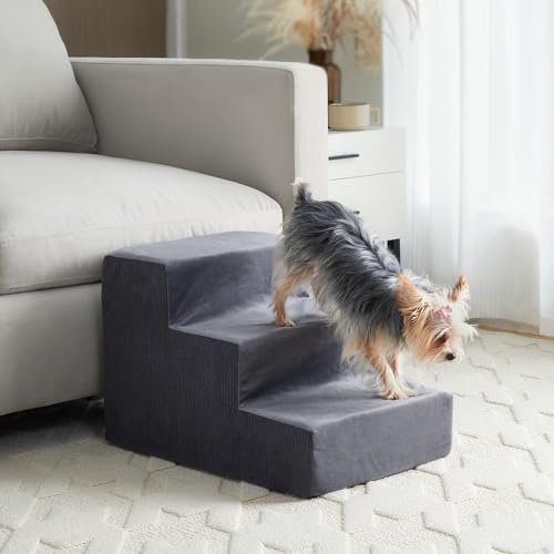 LNSSFFER Hundetreppe für kleine Hunde - Haustiertreppe für hohe Betten und Couch, Hundetreppe für...