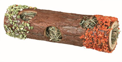 Trixie 60770 Natural Snack Tube Tunnel mit Heufüllung für kleine Nagetiere und Kaninchen...