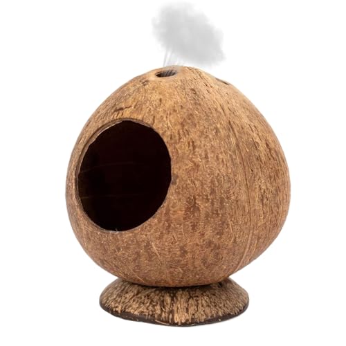 Honhoha Hamsterversteck - 13 x 12 cm Kleines Hamsterhaus | Kausicheres Gehege mit Kippschutz Basis - Für...