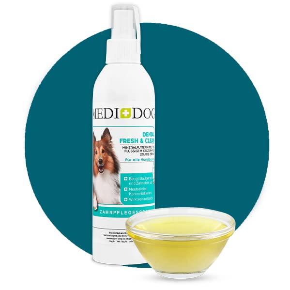 Medidog Dental Fresh&Clean Dentalspray für Hunde und Katzen zur Zahnpflege und Zahnreinigung I...