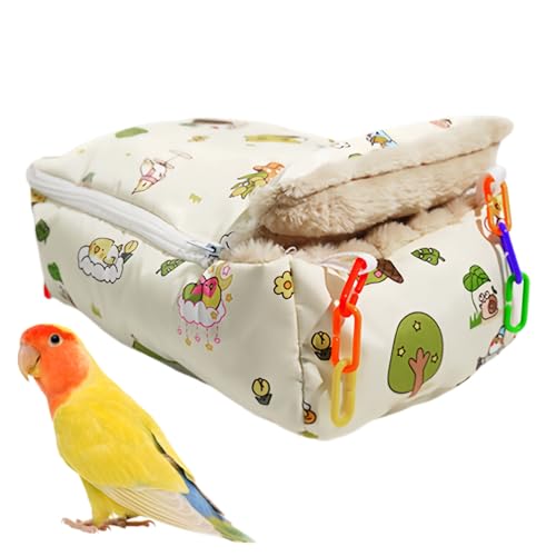 Teksome Vogelnest Für Den Vogelkäfig - Winter Warm Hamster Hängematte | Reißverschluss Winter...