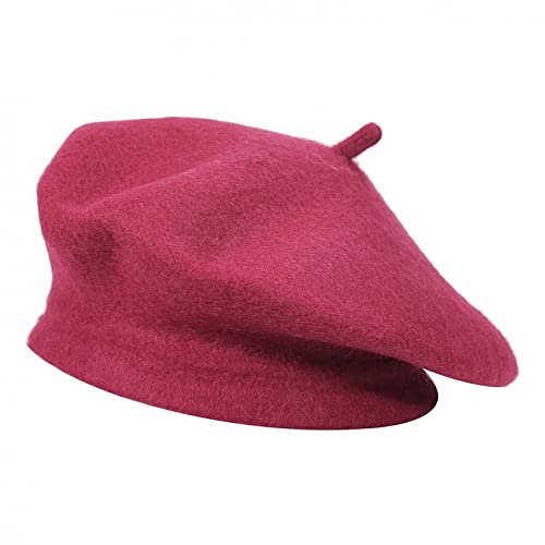 min-bmao Damen Französischen Baskenmütze Mütze Reversible Kaschmir Französischen Barett Einfarbig...