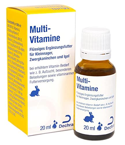 Dechra Multi-Vitamine für Kleinnager zum Ausgleich von Vitaminmängel 20 ml