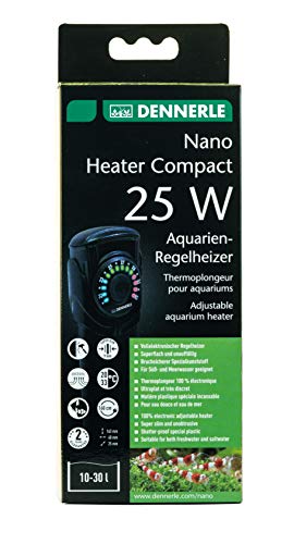 Dennerle Nano Heater Compact | Regel-Heizer für Nano-Aquarien (25 Watt)