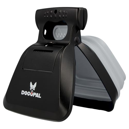 DOGOPAL Hundekotgreifer mit Beutel für Unterwegs - Tragbare Hundekotschaufel mit Erweiterbarem Fach für...