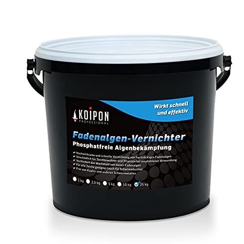 KOIPON Fadenalgen-Vernichter, Algenvernichter Teich 25 kg, phosphatfreier Fadenalgenvernichter gegen...