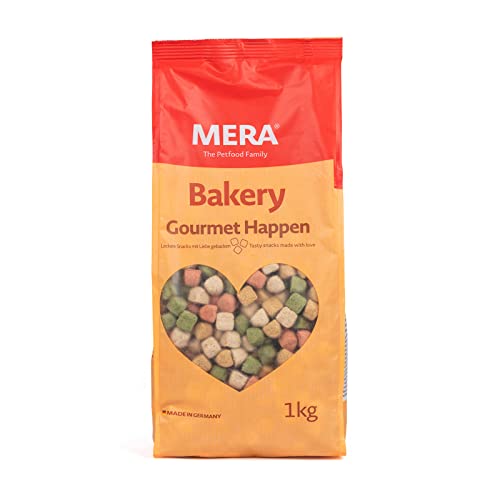 MERA Bakery Gourmet Happen (1kg), Hundeleckerli für Training oder als Snack, Leckereien für Hunde aus...