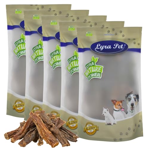 Lyra Pet® 5 kg Rinderdörrfleisch | Naturbelassener Kausnack zahnreinigend | Proteinhaltiges Leckerli...