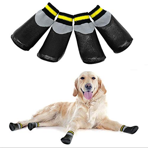 VICTORIE Hundeschuhe Pfotenschutz Regenschutz Hundestiefel Socken wasserdicht für Haustier mittlere und...