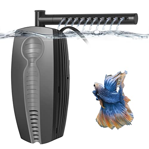 FEDOUR 600L Einstellbarer Aquarien Innenfilter, 8W Ultra leiser Fischtankfilter mit Zwei...