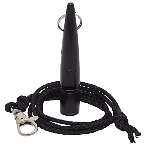 ACME Hundepfeife No. 211,5 + GRATIS Pfeifenband - Für die Hundeausbildung, laut und weitreichend (Black)