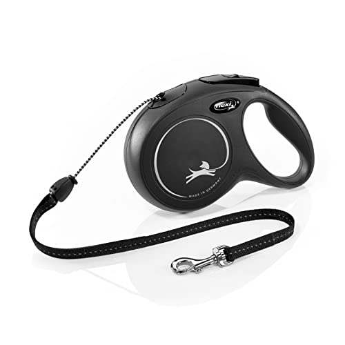 flexi New Classic M Seil 8 m schwarz für Hunde bis 20 kg