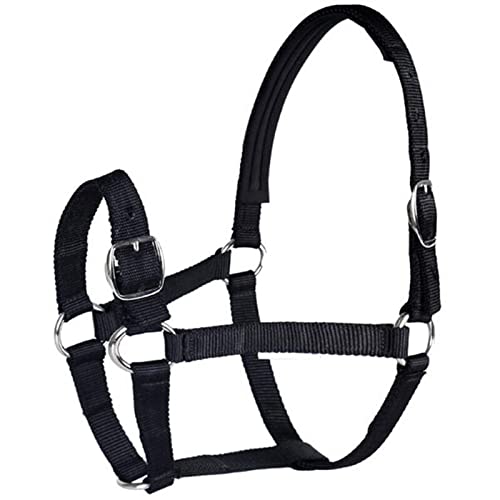Tack Halters Sale Anti-Reibung Schutz der Pferdehaut Zaumzeug Reithalfter Haustierbedarf (Farbe: Schwarz...