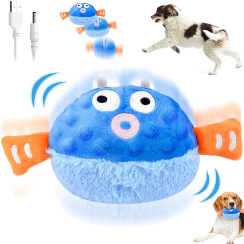 Bewegendes Hundespielzeug, Interaktives Hundespielzeug, Selbstrollender Ball Hund, Aktives Bewegliches...