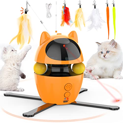 Dreamon 3 in 1 Katzenspielzeug Elektrisch - Interaktives Katzenspielzeug Selbstbeschäftigung Katzen...
