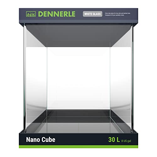 Dennerle 3928 Nano Cube White Glass - 30 Liter - Aquascaping Aquarium - 30 x 30 x 35 cm