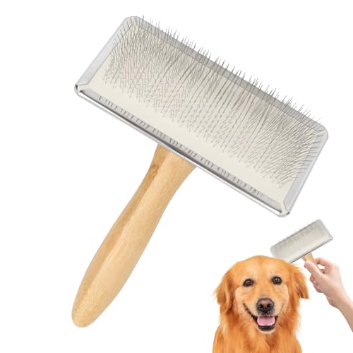 Mimoqk Hundebürsten Für Fellpflege - Haustier Entfilzer Bürste für Hunde | Entfilzungsharke Unterfell...