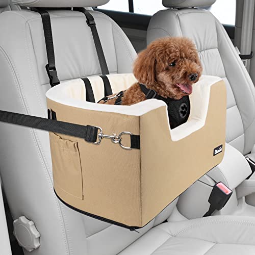 Eyein Hunde Autositz für kleine Hunde, Vollständig Abnehmbarer und waschbarer erhöhter Autositz,...