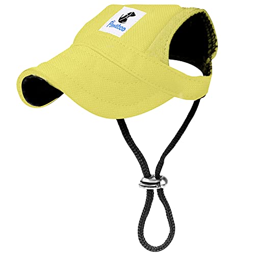 Pawaboo Hunde Baseballmütze, Basecap Verstellbar Sonnenschutz Hut Hundecap mit Ohrlöchern für Welpen...