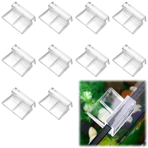 Tokaneit Glasabdeckungs Clips für Aquarien,Acryl Aquarium Glasabdeckung Halter,Universale Halterungen...