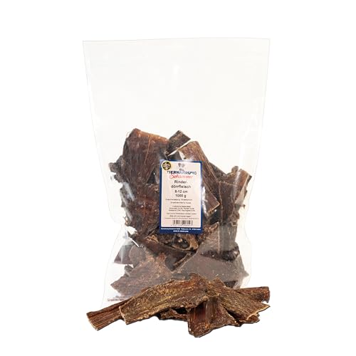 Tiernahrung Schwenner Rinderdörrfleisch für Hunde - 8-12 cm leckere Kaustangen - Hundeleckerli aus...