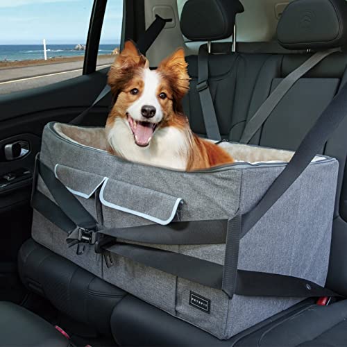 Petsfit Hunde Autositz für 2 kleine Hunde oder mittlere Hunde, Hochwertiger Hundesitz Auto für...
