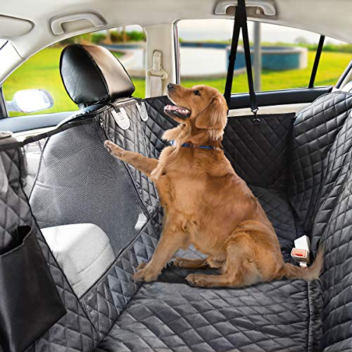 Vailge Autoschondecke für Hunde Rücksitz, rutschfeste Wasserabweisende Hundedecke Rückbank mit...