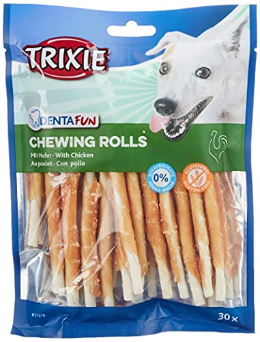 Trixie 31378 Denta Fun Chicken Chewing Rolls, 12 cm, 30 St./240 g