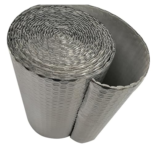Sparen Sie Energie, wasserdicht, doppellagig, Aluminium, Luftpolsterfolie, Isolierrolle, selbstklebend,...