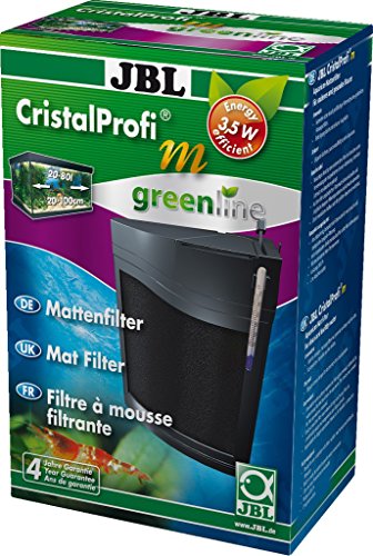 JBL CristalProfi m greenline 6096000, Mattenfilter inkl. Pumpe, Für Aquarien von 20-80 l, 1 Stück (1er...