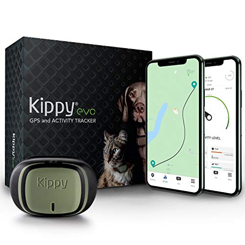 Kippy - Kippy EVO - Das Neue GPS und Activity Monitor für Hunde und Katzen, 38 gr, Waterproof, Batterie...