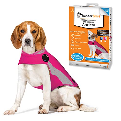Thundershirt Beruhigungsweste, Hundemantel für ängstliche Hunde, Größe M, Polo pink, 99023