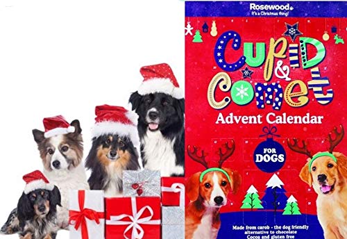 SIPW Weihnachts-Weihnachts-Weihnachts-Adventskalender für Hunde - Leckerli - Kakao & Glutenfrei (Amor...