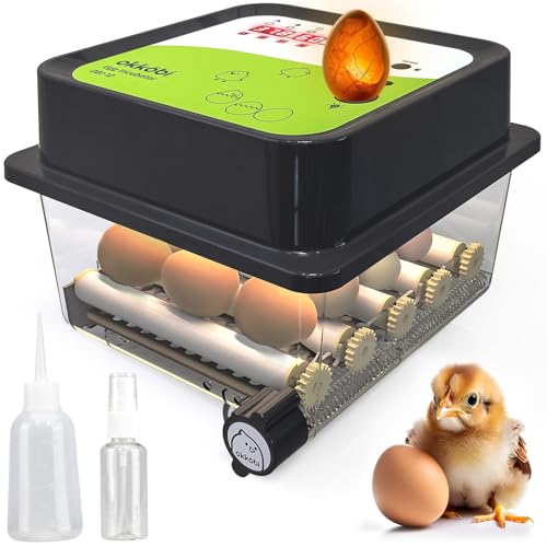 Brutautomat Vollautomatisch 12 Eier - Ideal alle Altersgruppen | Brutkasten Hühner Eierwende und...