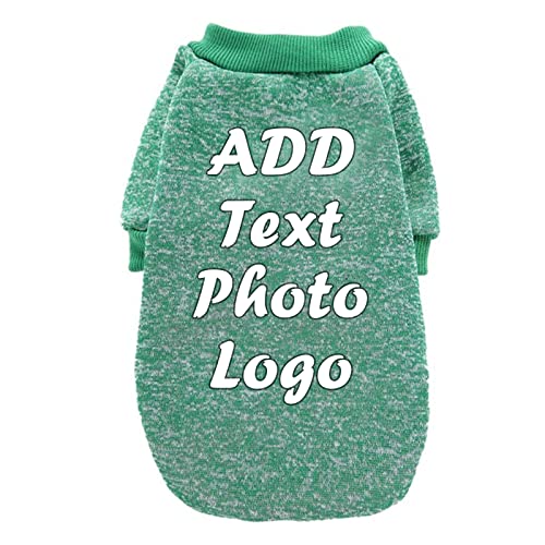 Individueller Haustierpullover mit Foto/Text, Plüsch-Farbe, geeignet für kleine und mittelgroße Hunde...