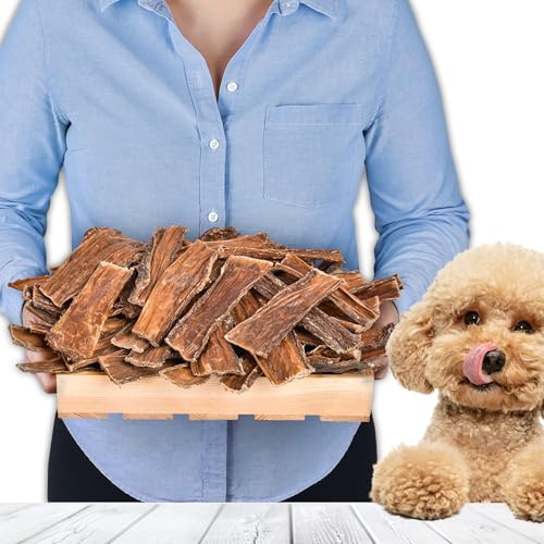 Rinderschlund Kausnacks für Hunde 1kg (ca. 43–48 Stück) | natürliche Rindfleisch-Leckerlis | Single...