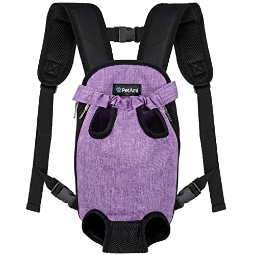 PetAmi Hundetragetasche Rucksack, Verstellbarer Hund Haustier Katze Fronttragetasche Rucksack,Belüfteter...