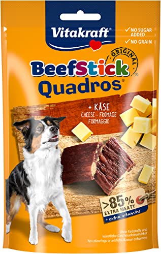 Vitakraft Hundesnack Beef Stick Quadros Käse, 1x 70g