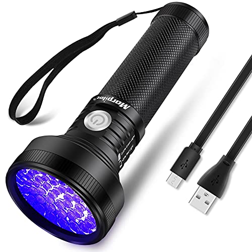 morpilot UV Taschenlampe 51 LED Schwarzlicht