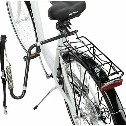 Trixie -Biker-Set Fahrrad- und Hundehalterung, U-Form, Größe M-XL, Graphitgrau für Hunde -TR-12860