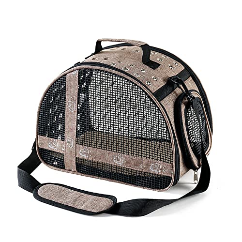 Katzen Transportbox, Tragbare Atmungsaktive Reisetasche für Katze Kleine Hunde, Transporttasche...