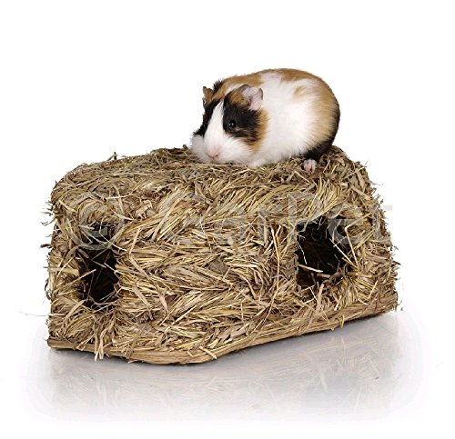 Natur Gras Heu Stroh Nager Meerschweinchen Kaninchen Hamster Tunnel Haus Nest Höhle Maus (06145)
