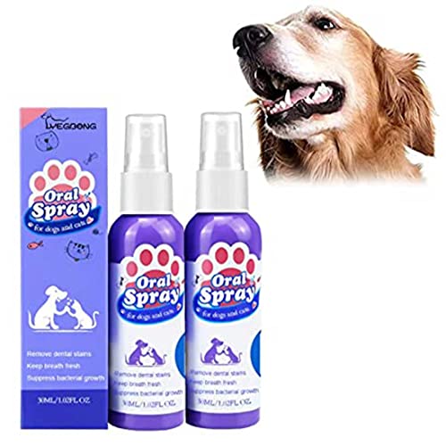 Zahnreinigungsspray für Haustiere,Atemerfrischer-Mundspray für Haustiere,Hunde- und...