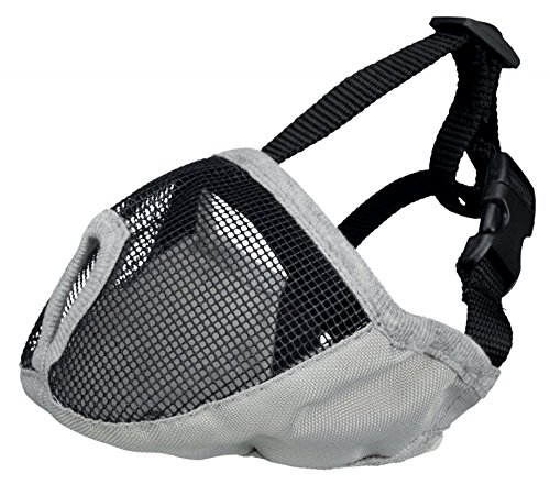 Trixie 17627 Maulkorb für kurznasige Rassen, Polyester, S–M, grau