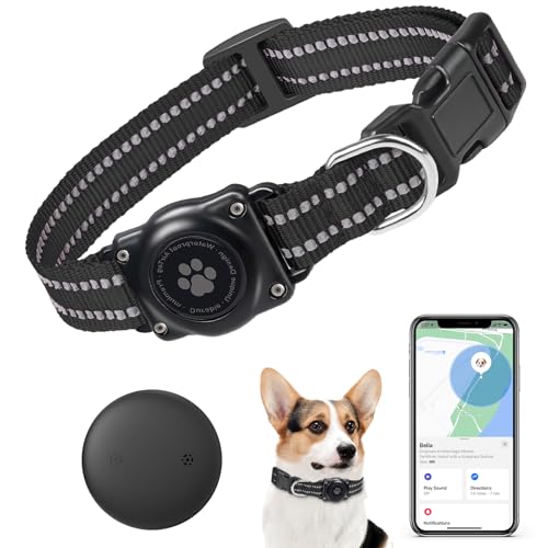 SmartTag Hundehalsband(1 Pack), Mini Tracker Ohne ABO für Hunde,(nur IOS) mit wasserdichte...