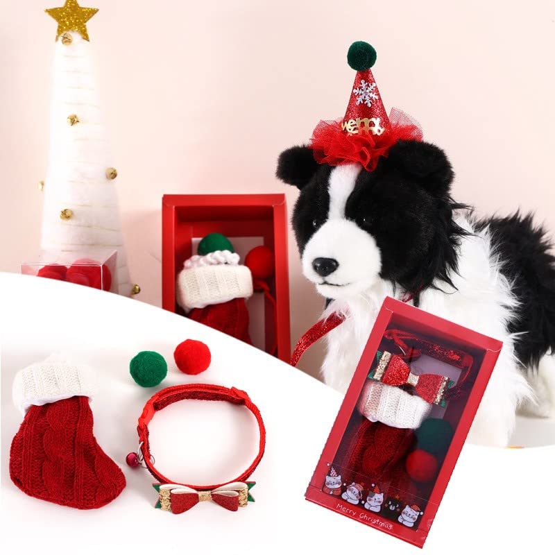Hundehalsband Weihnachtsglocke Spielzeug Katze Gras Ball Katze Hund Zubehör Box Set Boxed Set...