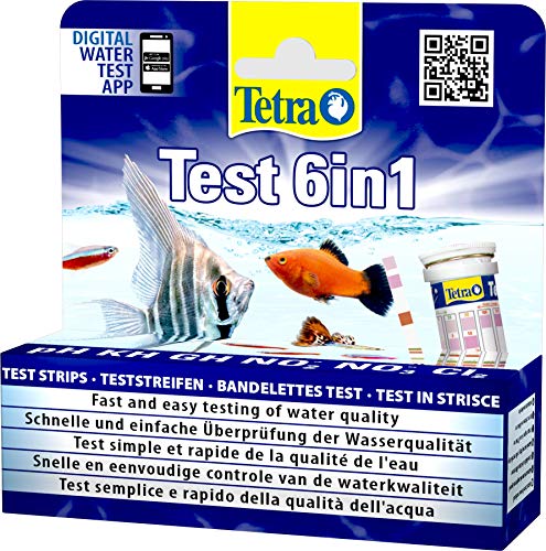 Tetra Test 6in1 - Wassertest für das Aquarium, schnelle und einfache Überprüfung der Wasserqualität,...