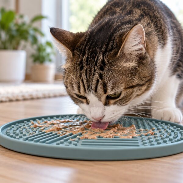 Schleckmatten für Katzen richtig auswählen und befüllen