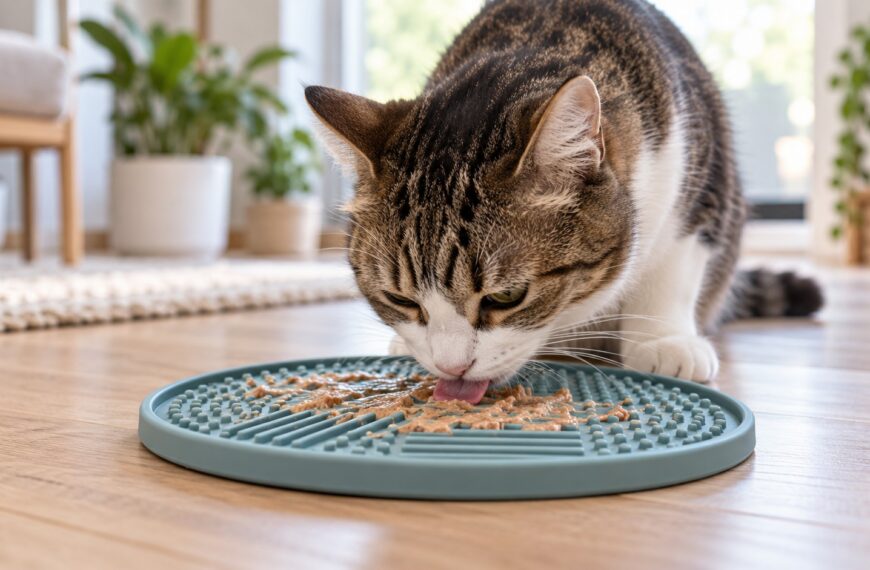 Schleckmatten für Katzen richtig auswählen und befüllen